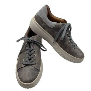 Sofft Parkyn Leather Camo Print Platform‎ Sneaker Gray